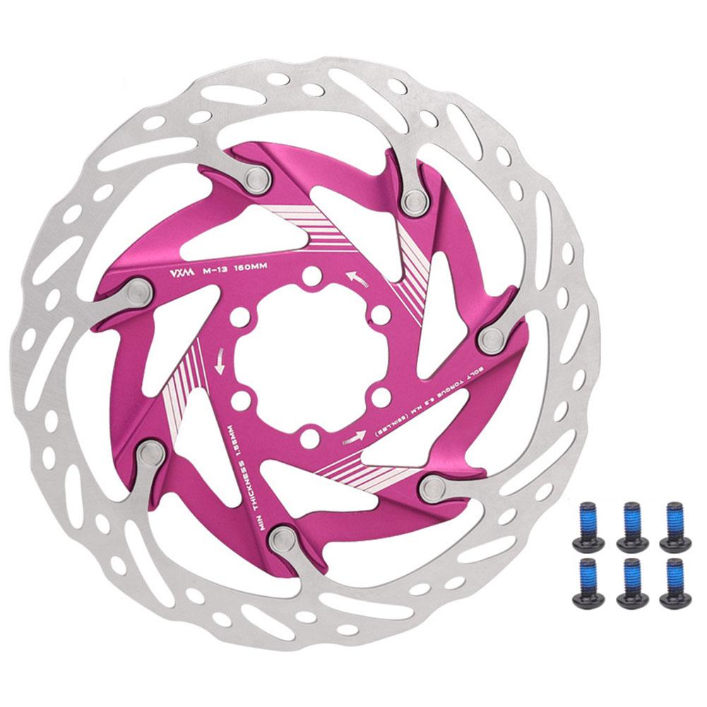 160mm Bicycle Brake Rotor with 6 Bolts Bike Disc Brake Rotor Aluminum Alloy Road Bicycle Center Lock Disc Cycling Discs Parts