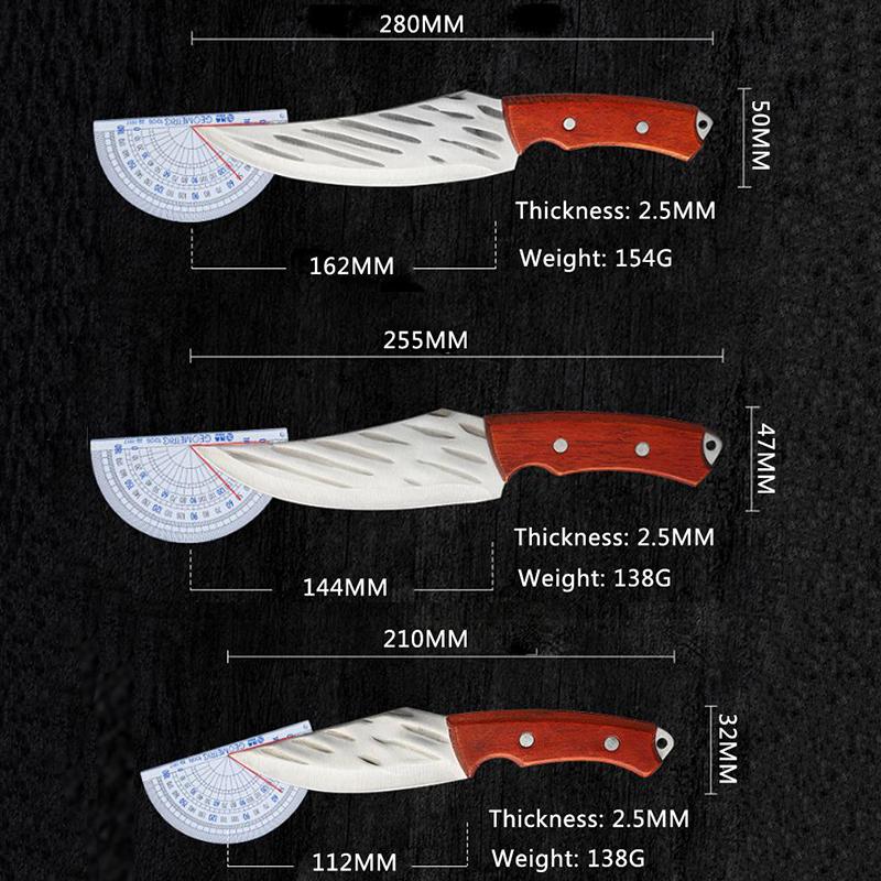 Cuțite de dezosat forjate Cuțit de măcelar Cuțit de bucătărie din oțel inoxidabil Cuțit de jupuit Cuțit pentru carne de măcelar