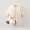 Thickened 120g Cotton Winter Baby Jumpsuit - Warm Padded Bodysuit for Crawling