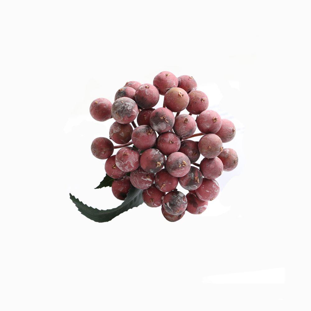 1 bunch/35pcs Stamens Red White Berries Foam Artificial Flowers Berry Spike Fake Flower