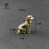 Copper Dog Big Figurines Interior Home Decor Furnishings Handmade Solid Brass Animal Statue Decrations Car Ornament Craft