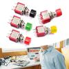 Mini Momentary Push Button Switches PS102 3Pin 6Pin Atomatic Reset 2A250VAC 5A120VAC For Electronics Appliances