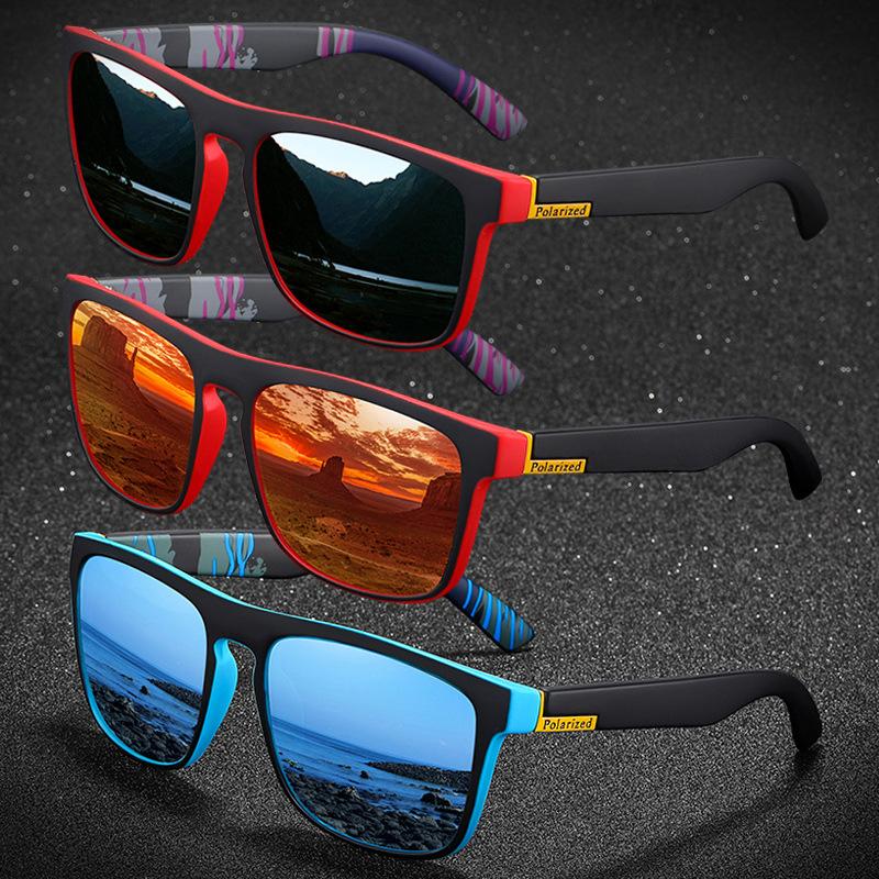 1/3Pcs Square Gradient Polarized Sunglasses Anti Glare Sun Shades For Summer Party Vacation Travel Driving Fishing Glasses