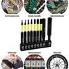 9Pieces Magnetic Tip Long Hex Head Allen Wrenches Drill Bit Set H 1.5 To H10 Impact Screwdriver Bit with 1/4Inch Shank
