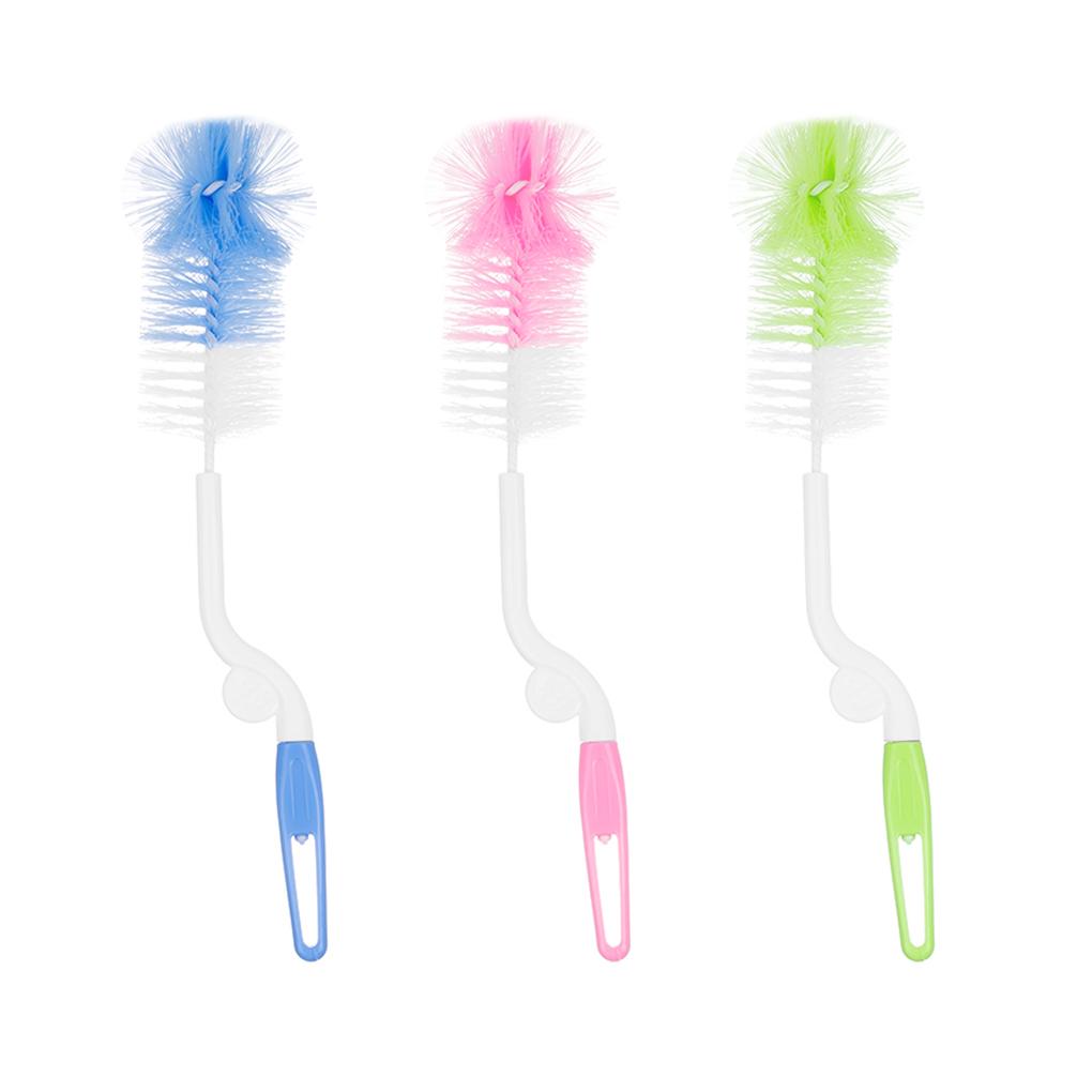 6 Pcs/set Bottle Brush Set Milk Bottle Straw Cleaning Nylon Sponge Brush Kit