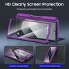 For Samsung Galaxy Z Fold 6,Back Card Pack,Integrated Pen Slot,Full Coverage 9H Protective Film,Shockproof Phone Case-Purple