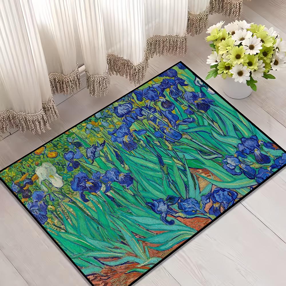 

Van Gogh Related Oil Painting Art Door Mat Welcome Entrance Balcony Bathroom Floor Non-slip Rug Bedroom Carpet Home Decoration 50x80cm