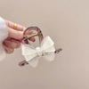 Minimally Designed Acrylic Bow Hair Clip Women 2024 With A High-end Feel Shark Style Back Of Head