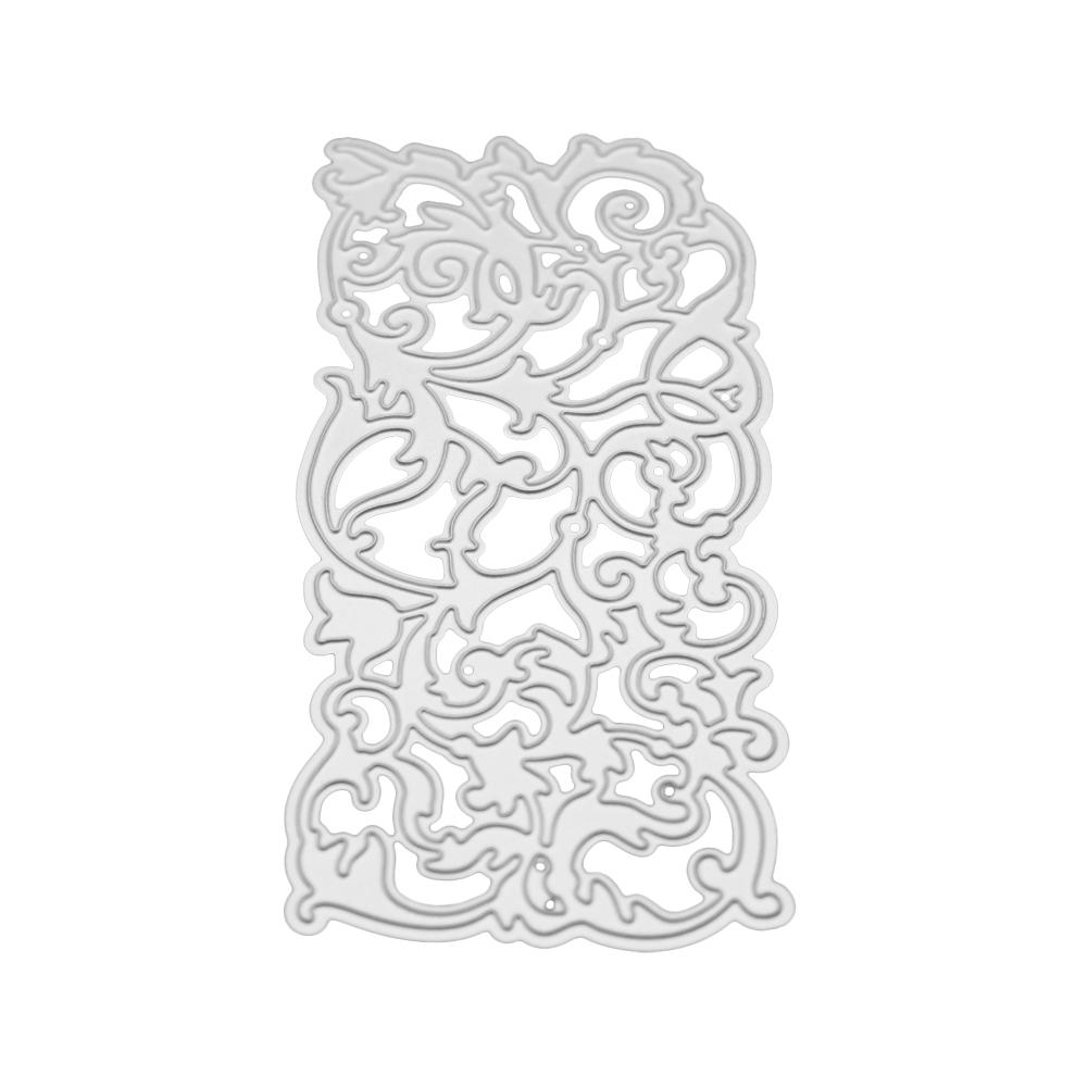 Rechteckiger Figurenrahmen, silberne Metallschablone, Präge- und Stanzformen für die Herstellung von DIY-Scrapbooking-Papieralben und Karten