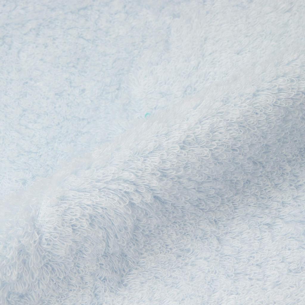 Nishikawa Imabari Towel Hand Towel Suitable for Everyday Use and Made in Blue TT31600613B (Wash Towel) 100% Cotton, Soft, Fluffy, Voluminous, Plain,