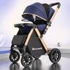 Reversible Baby Stroller: Sit & Lie, Foldable, Lightweight, High Landscape, 0-3 Years, Baby Carriage.
