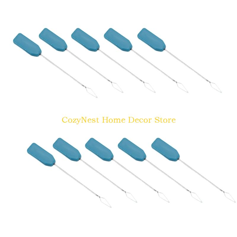 92MF 10Pcs Plastic Threader Quick Threading Tool Sewing Machine Needle Threaders