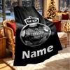 Custom Name Personalized Club Santos Laguna Print Blanket, Home Decor, Bedroom, Sofa, Camping, Couch, Gifts for Birthday Christmas