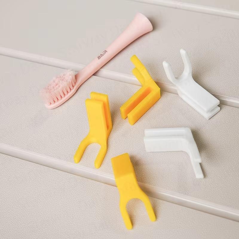 Electric Toothbrush Head Holder Colorful Portable Plastic Drying Storage Stand Self Adhesive for Home Bathroom