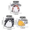 Xiaomi Chubby Tabby Cat Seriously Enamel Pin Screaming White Cat Mouth Wide Open AAAAAA Brooch Bag Lapel Badge Jewelry Gift for Friends