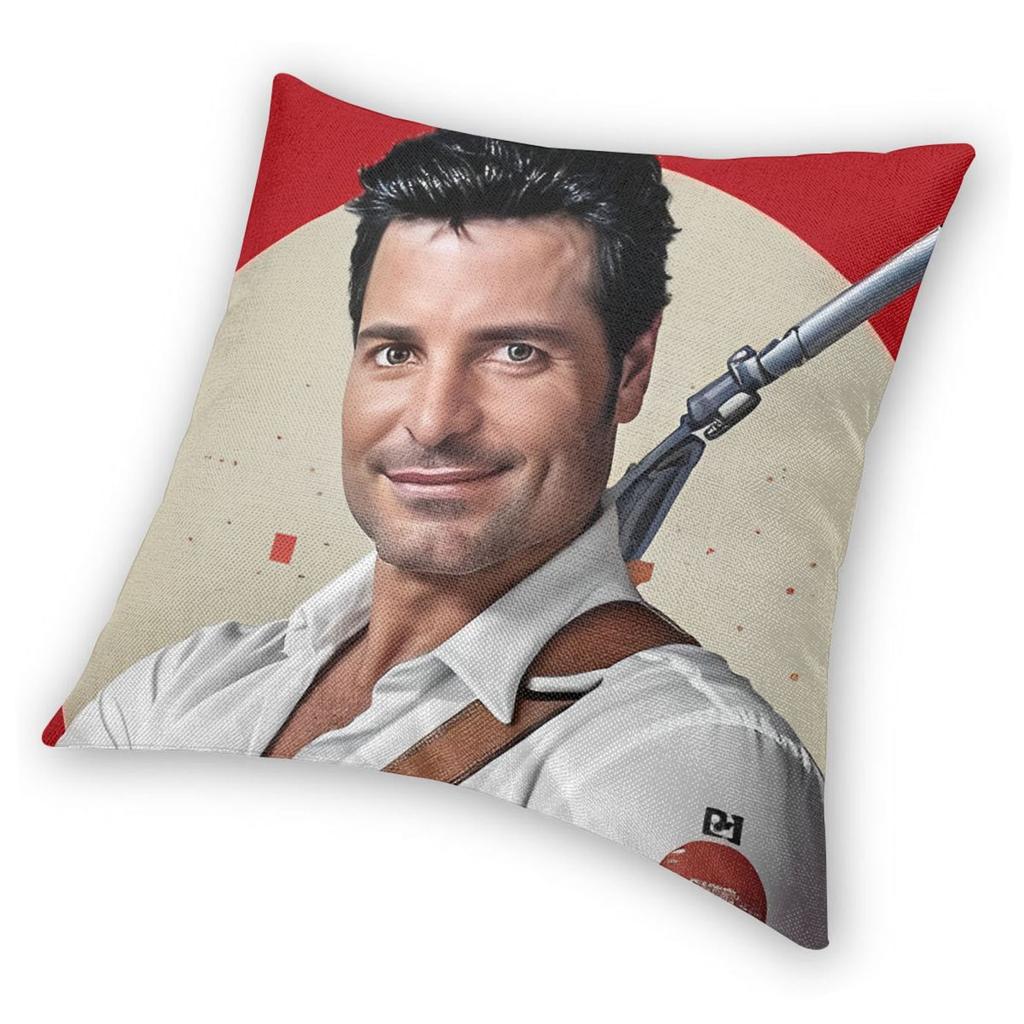 Chayanne Puerto Rican Latin Pop Singer Pillowcase Printing Fabric Cushion Cover Decorations Throw Pillow Case Cover Car Zipper