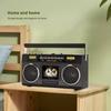 Portable Vintage Retro USB AM/FM Multiband Radio Stereo Wireless Bluetooth Boombox Mp3 Audio Cassette Tape Player Recorder TF