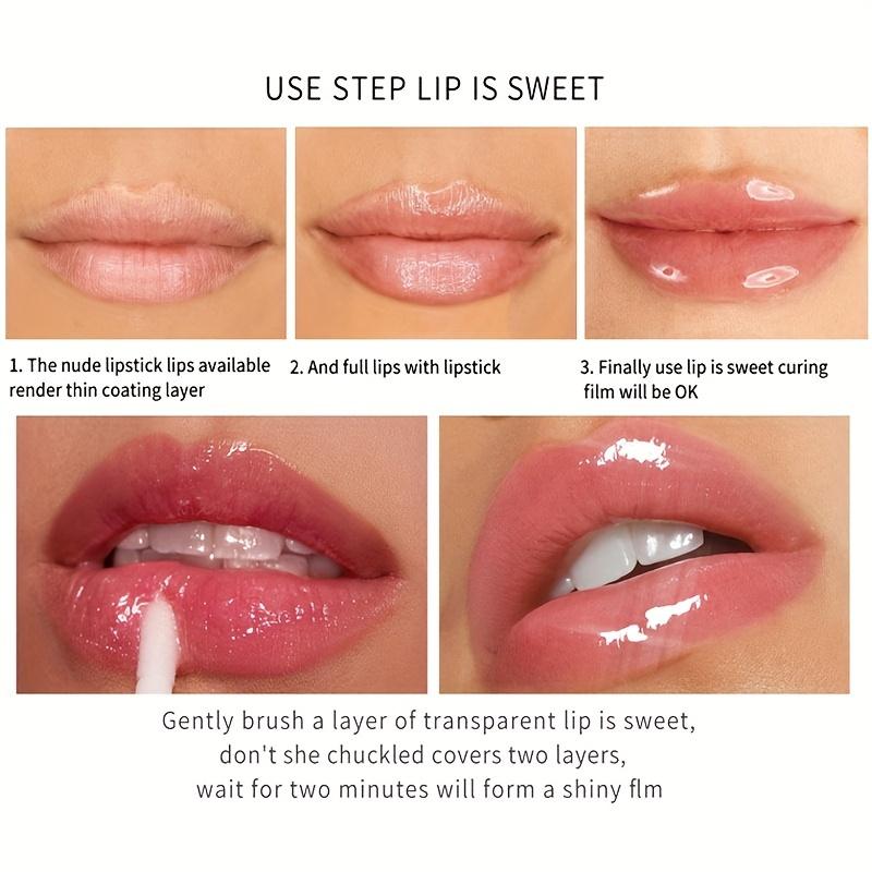 Lip Plumping Ampulle, kleines Lippenöl, feuchtigkeitsspendend, wasserdicht, feuchtigkeitsspendend, Samt, feuchtigkeitsspendend, transparent, sexy Lipgloss, Lippenöl, Make-up