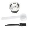 Stainless Steel Material Reusable Coffee Pods With Spoon Brush Reusable Design Stainless Steel Coffee Capsules