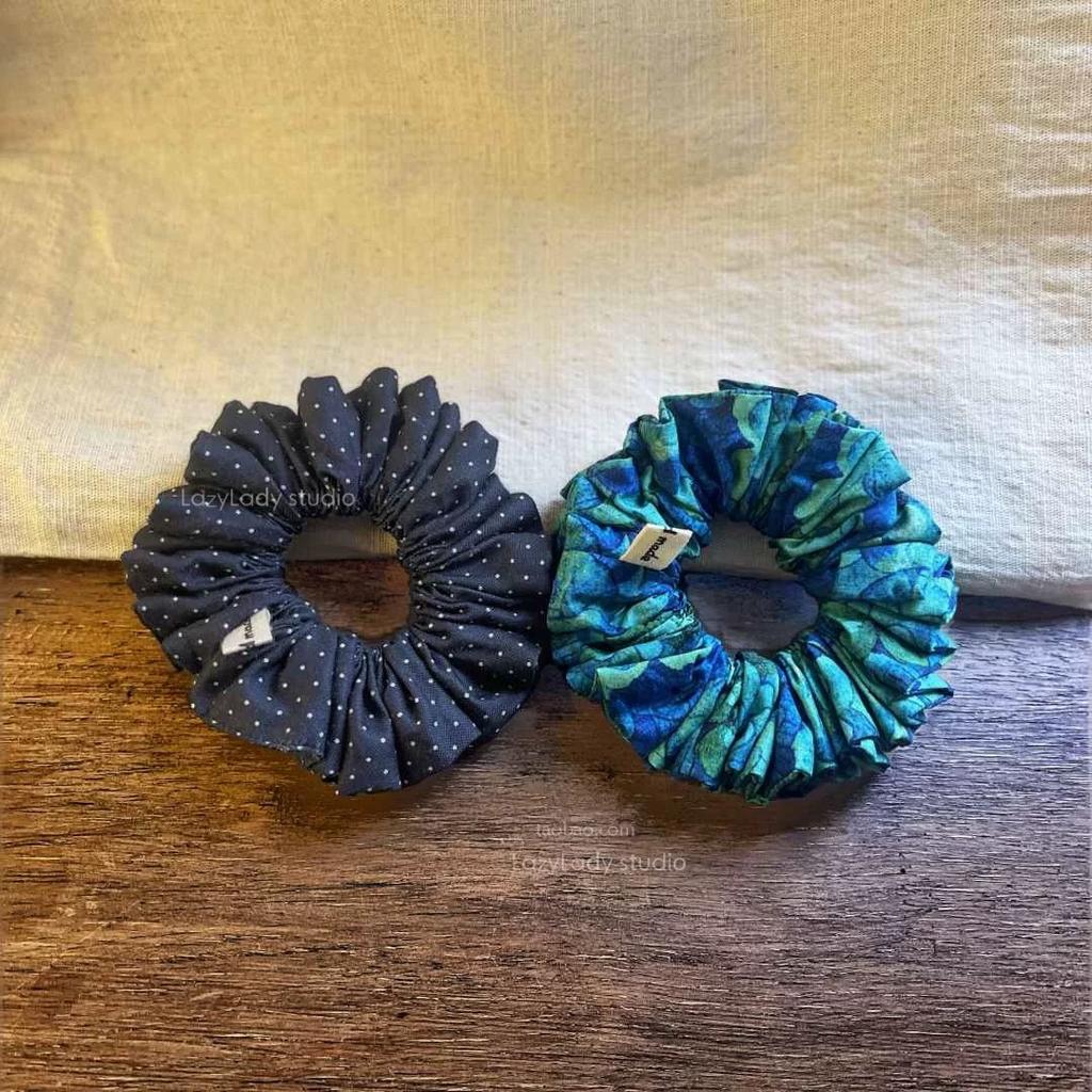 Fine Polka Dot Printed Small Intestine Circle, Elegant Hair Tie, Flower Bud Hair Band, Ponytail, Rubber Band and Hair Tie