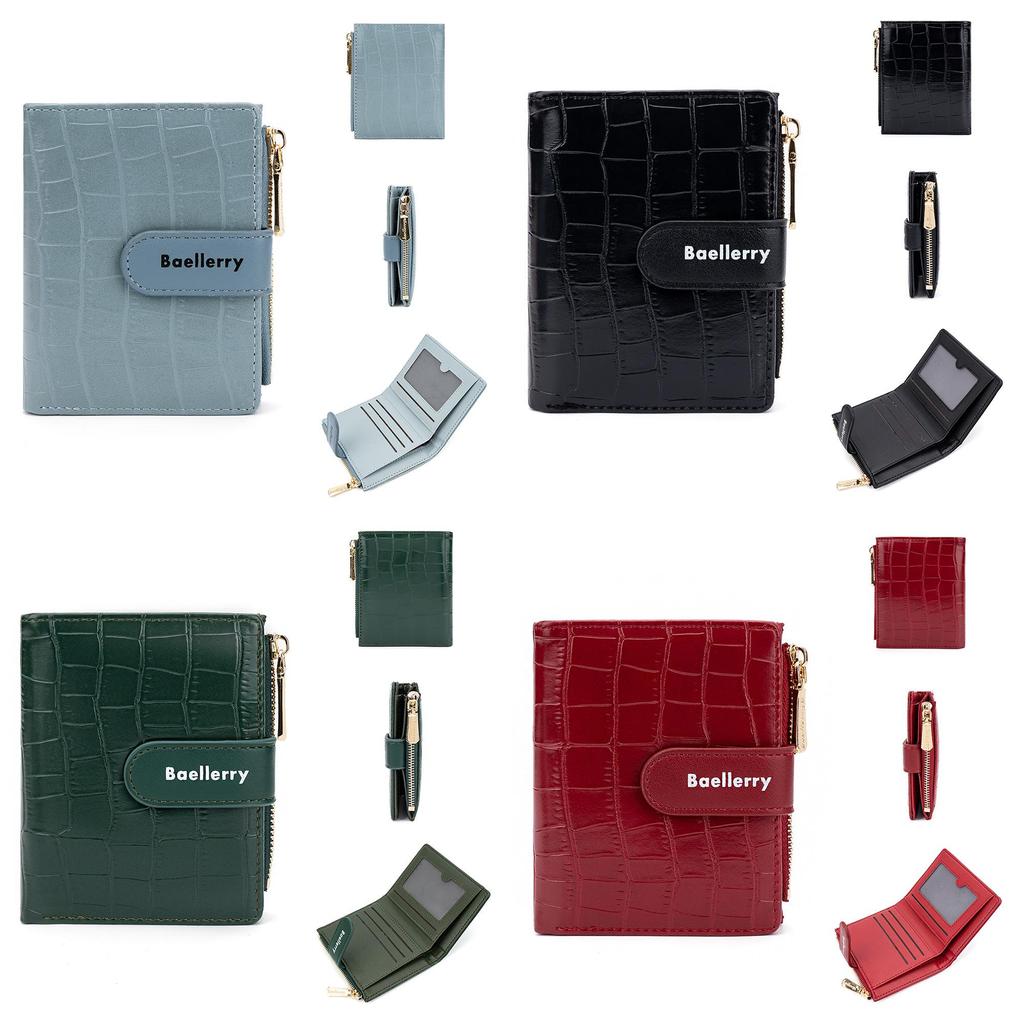 Crossborder Fashion Womens Wallet With Pu Material And Antitheft Zipper For Daily Use