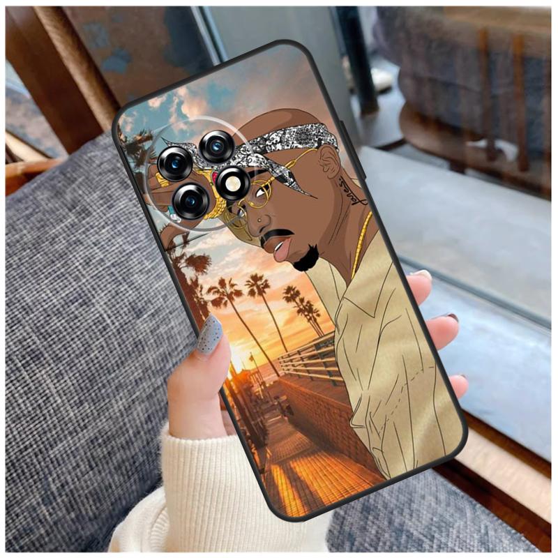 2Pac Hip Hop Singer Case For OnePlus 13 15 13R 13T 12 12R 11 9 10 Pro 10T 8T Nord 5 CE 2 3 4 Lite N20 N30 Coque