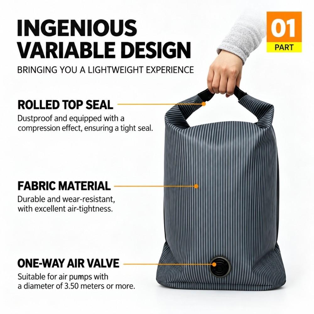 Reusable Vacuum Compression Bag Dustproof Luggage Vacuum Storage Bag  for Travel