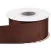 [Tekdeere]Width 50mm Solid Brown Grosgrain Ribbon, Perfect for Gift Wrapping, Sewing, Hair Accessories, Wedding Decorations - 22 Meters/roll