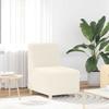 VidaXL Modular Sofa Without Armrests Cream 55 Cm Bouclé Wool-like Fabric 4108504