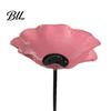 Bee Watering Station Garden Metal Flower Stake Decorative Bird Bath Ground Insert Butterfly Drinking Bowl for Backyard Pollinators Wild Birds