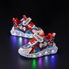 Luminous Leather Children's Running Shoes with Cartoon Design for Boys - Spring & Autumn Style 025