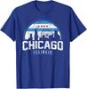 Chicago Illinois Flagge T-Shirts Vintage Skyline Shirt Herren Damen T-Shirt