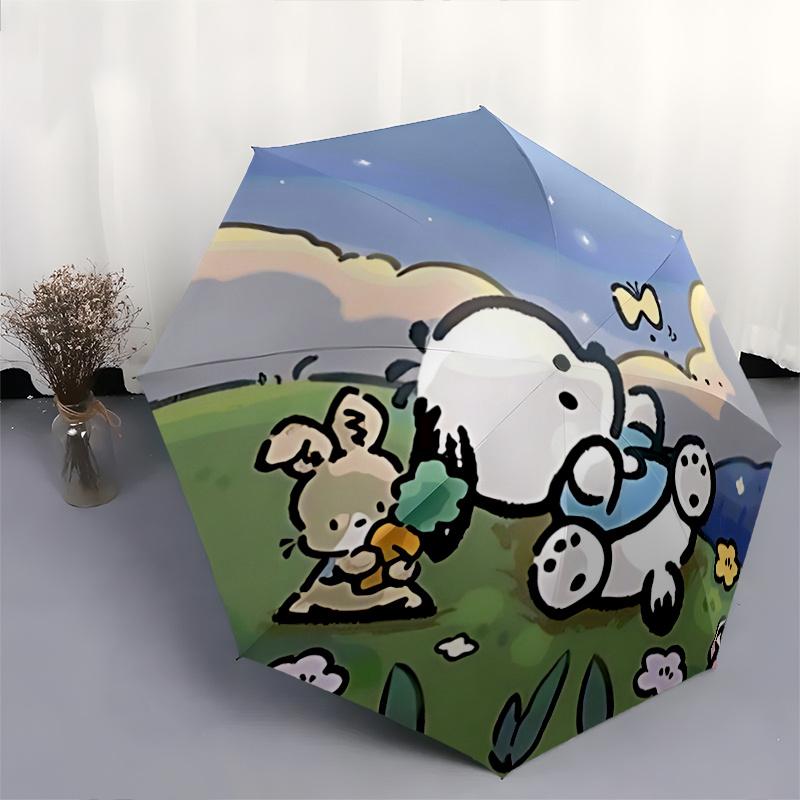 1pc Sanrio Characters Automatic Opening/Closing Umbrella with Foldable Design, Outdoor for Fans, Travelers, Daily Use, Gift Suitable for All Occasions