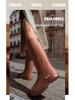 Women's Waterproof High-Top Rain Boots - Non-Slip, Wear-Resistant, Low Heel, Korean Style, Four Seasons Outdoor Use