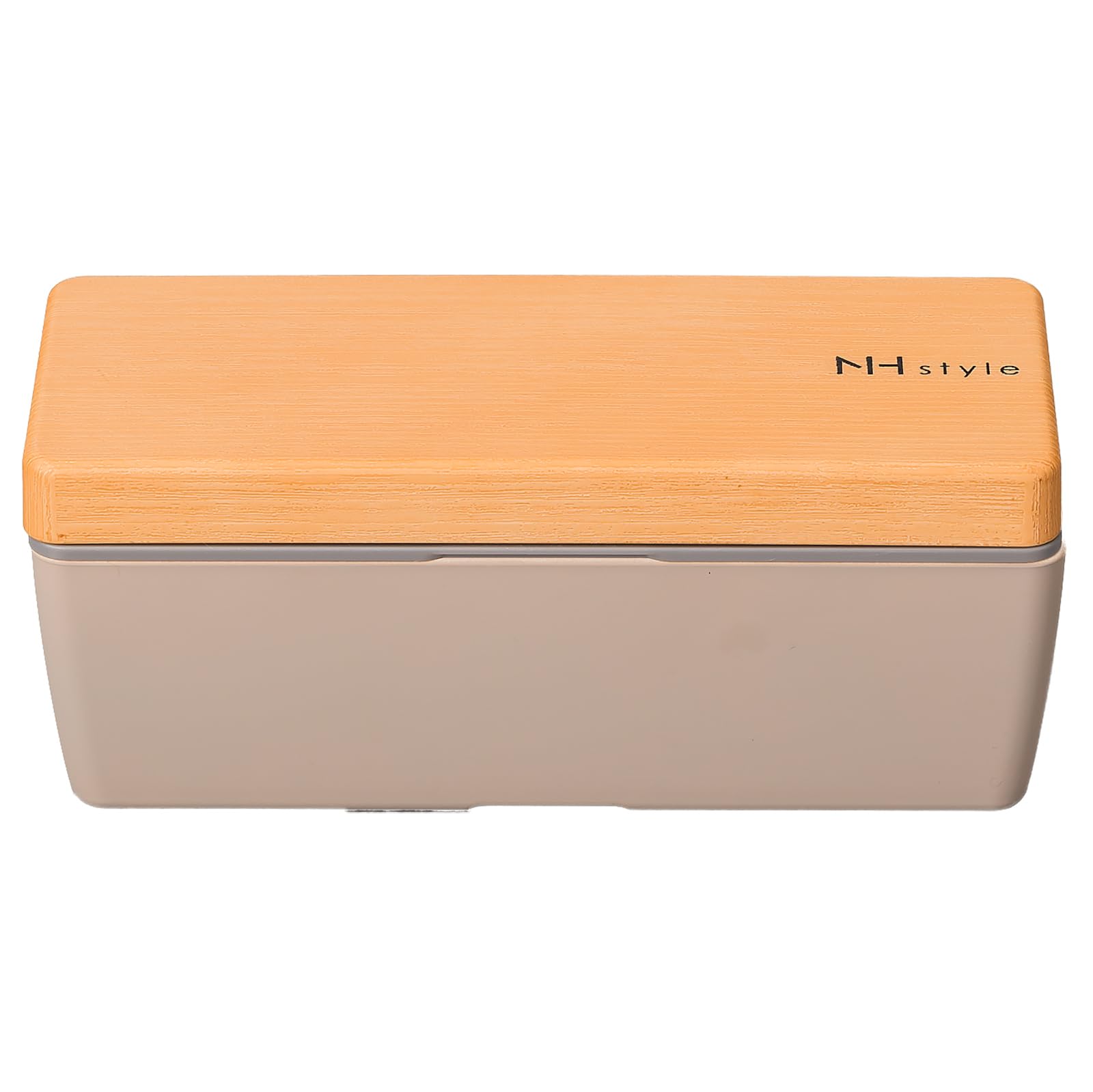 

Masakazu NH Style Wood Grain BC Lunch 27313 Box, Greige, Large,