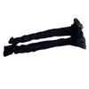 Japanese Fishnet Over the Calf Long Socks for Women Girls Sweet Hollowed Out Flower Mesh Ruffle Lace Trim Knee Stockings