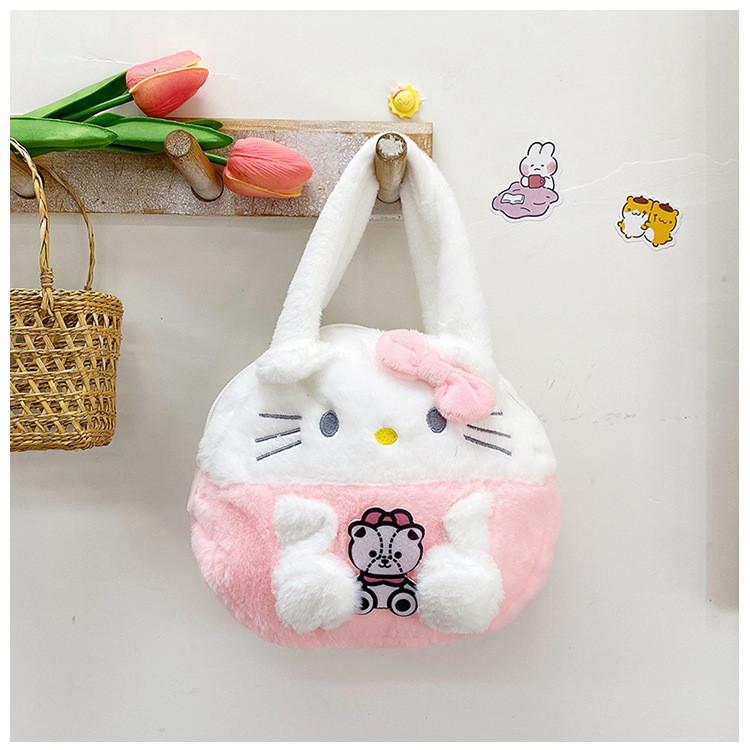 Fashionable Plush Cartoon Children's Bag Adorable Unisex Baby Shoulder Bag