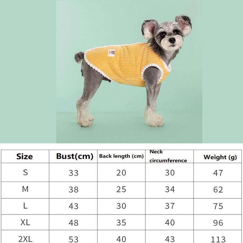 Puppy Floral Vest Dog Fleece Pet Clothing Dogs Jackets for Small Dogs Clothes Puppy Vest Winter Jacket for Dogs XGMY03