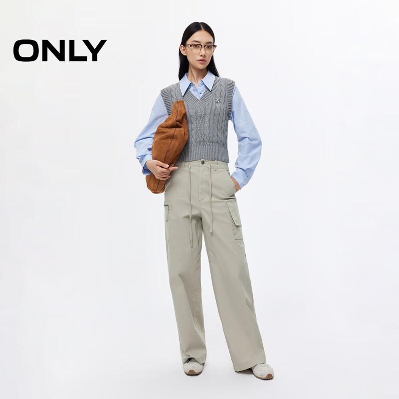 ONLY Women's 2025 Summer Workwear Low-Waist Cargo Pants