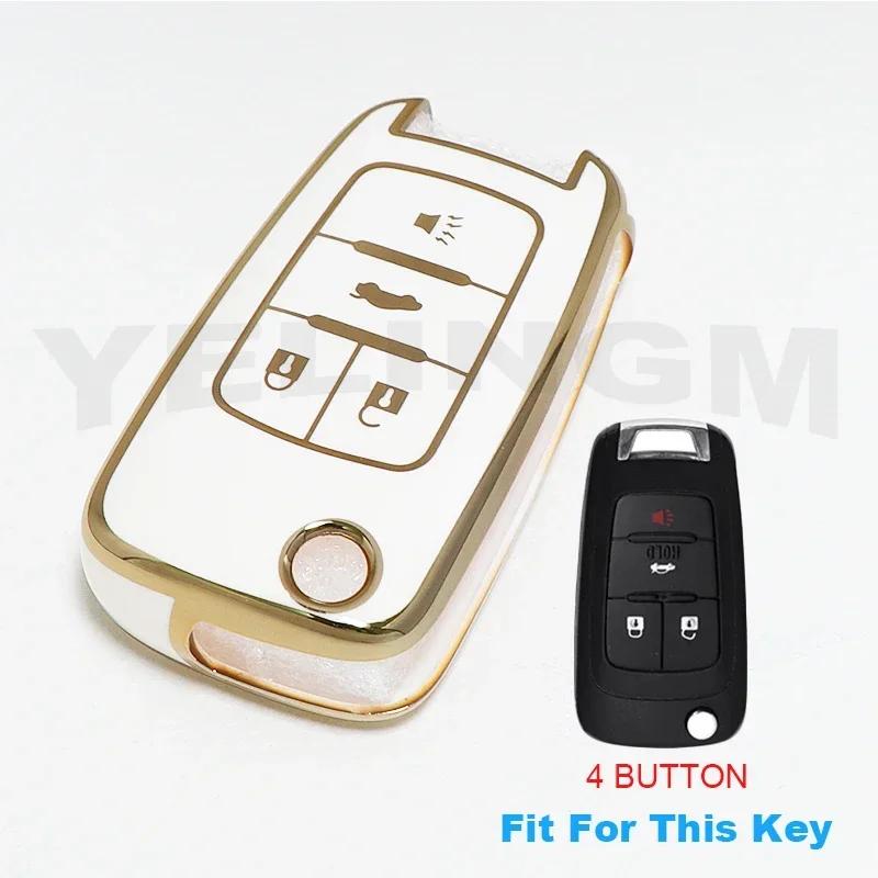 Husă TPU Smart Key Pentru Cheie Auto Chevrolet Fob pentru Chevrolet Chevy Cruze Malibu Camaro Aveo Equinox Impala Sonic 2 3 4 5 Butoane