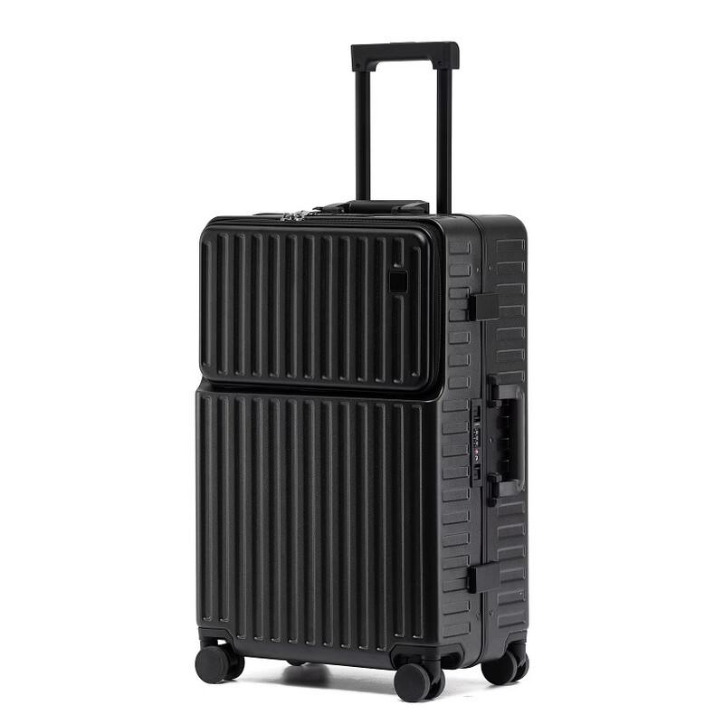 Li Shen Front-Opening Carry-on Luggage with Charging Port & Cup Holder