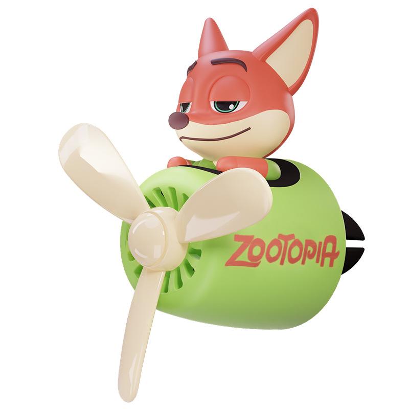 Disney Aroma Diffuser Zootopia Pilot Plane Car Decoration Air Vent Air Freshener Accessories Car Interior Decoration