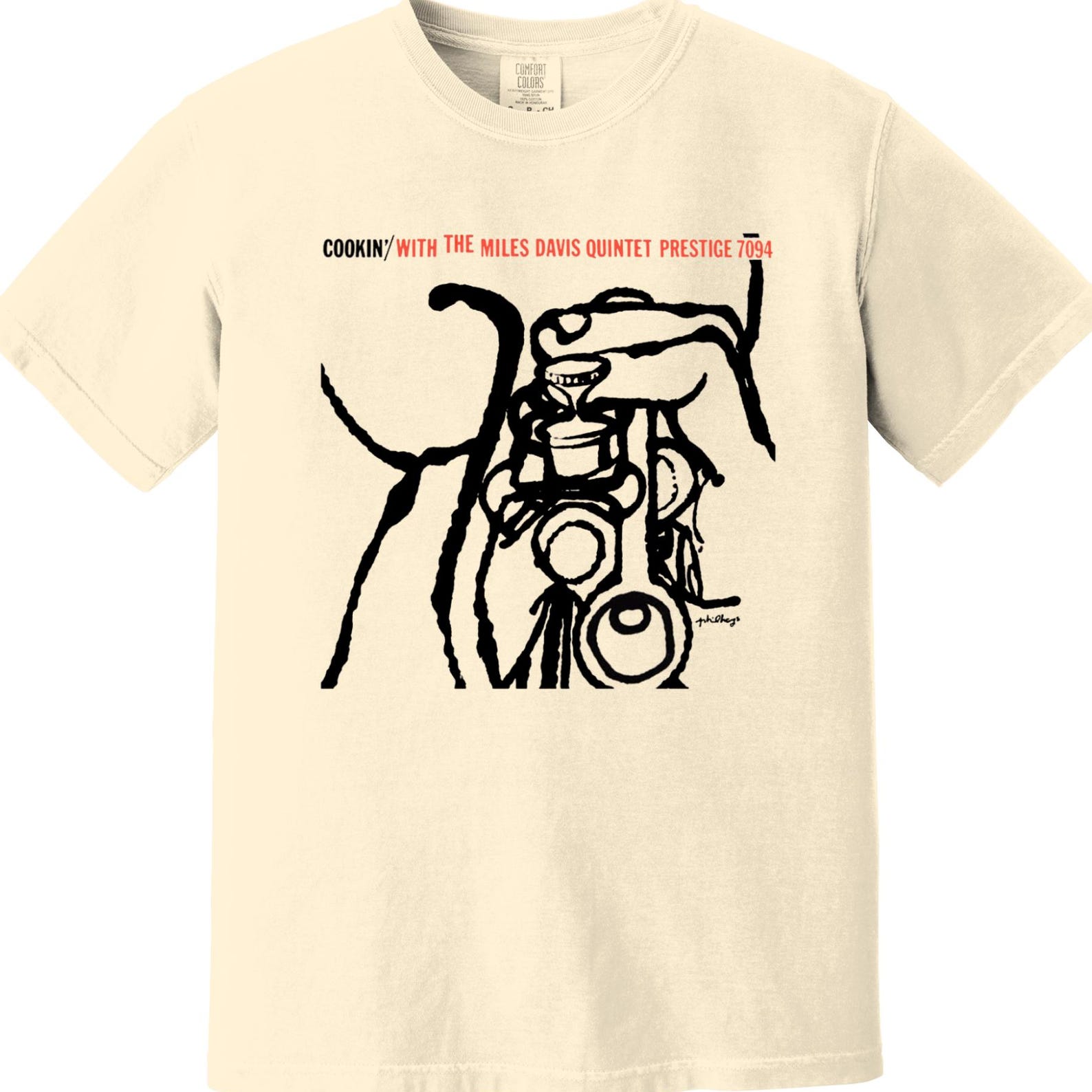 Miles Davis Heavyweight T-Shirt - Cookin With The Miles Davis Quintet, Prestige, Blue Note, Jazz Music 4XL