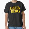 Men Casual Shirts Short Sleeves Greta Thunberg Climate Change Shirt Anime Black Tees Oversized T-shirts