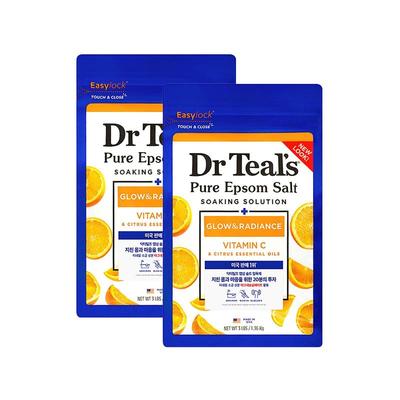 Solution de Trempage Sel d'Epsom Pur Dr.Teal's 1,36 kg x 2