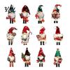 Store Window Christmas Displays 12/24/36Pcs Wooden Nutcracker Gnome Ornament Set for Tree, Retro Hanging Decorations Party Home Decor, Reusable