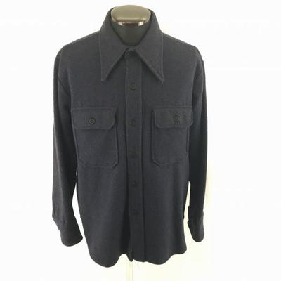 Veste CPO Vintage Années 70-80/Fabriqué au Portugal/Sears/L/Marine/Boutons Ancre(UTILISÉ)