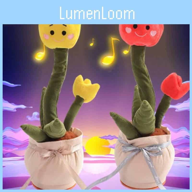 Flower Singing Plush Toy With Dancing Talking Repeating Tulip Multifunctional