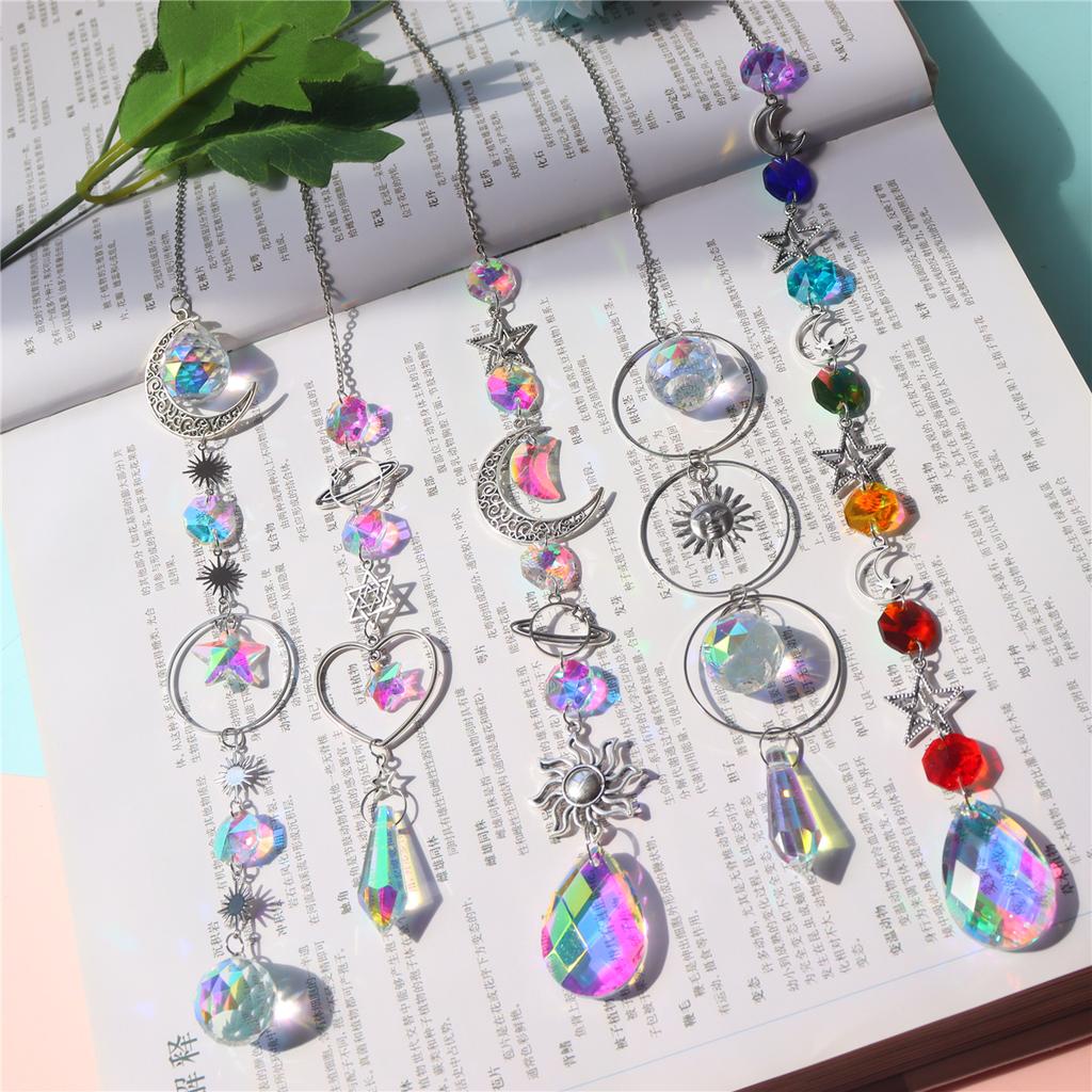Silver Iridescent Crystal Suncatcher Wedding Decor Home Wedding Party Decoration Ornament Creative Gift