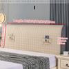 Simple Modern Style Bed Head Cover with Elastic All Inclusive Bedroom Dust-proof and Anti-collision Thickened Universal Headboard Cover with Pocket
